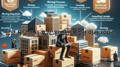 담양 용달 이사 후기 🚚💨 완벽했던 소형 이사 서비스!